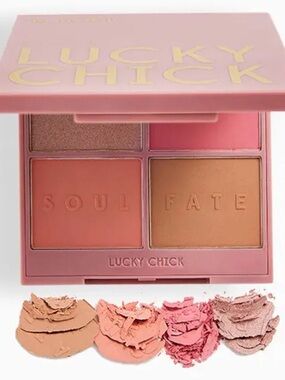 Lucky Chick Mystic Halo Face Palette NIB Blush Bronzer Highlight Contour Palette